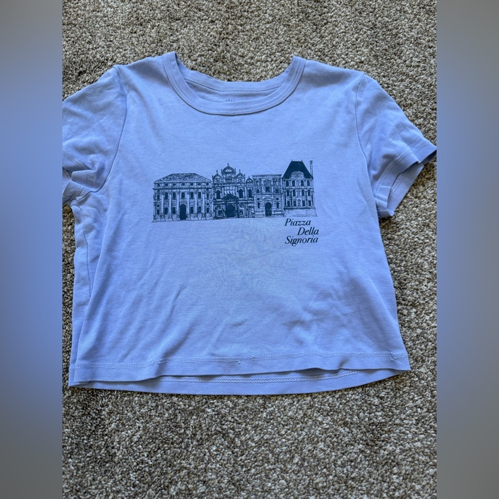 PAC Sun Piazza Della Signoria purple T-Shirt size xs